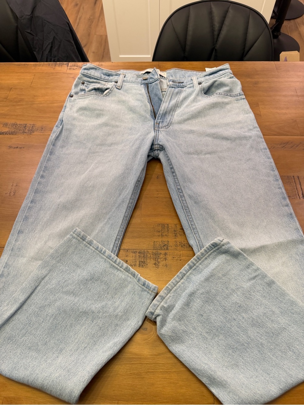 Hollister Boot Jeans in Light Blue Denim